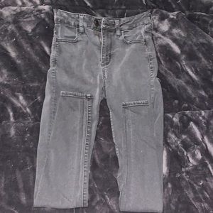 Black Stretch Skinny American Eagle Jeans